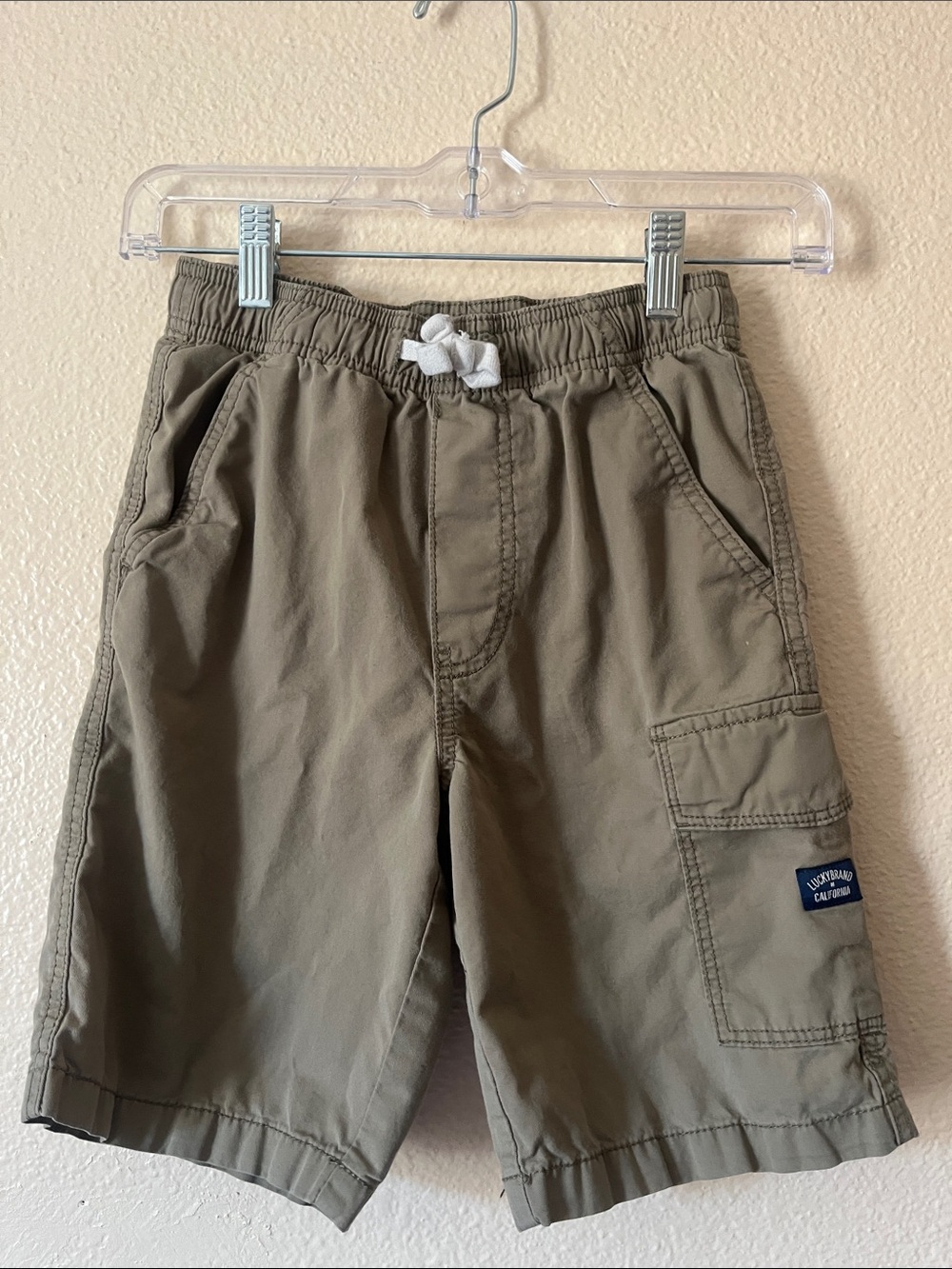 Lucky Brand Olive Green Drawstring Cargo Shorts